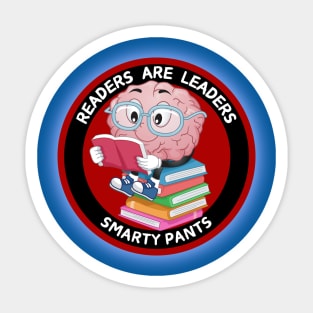 Funny Educational readers are leaders smarty Sticker